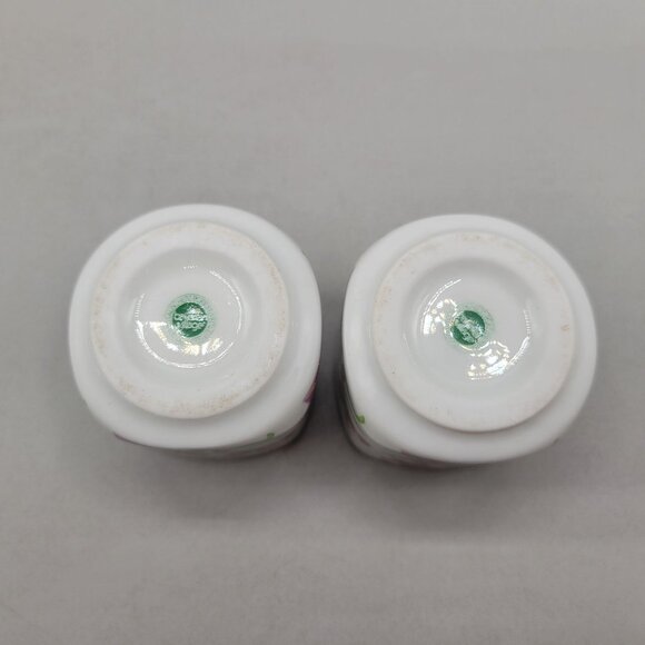 Vintage Bavarian Village Rauschert Porcelain Candle Holders Pair Iris Pattern - Picture 6 of 8